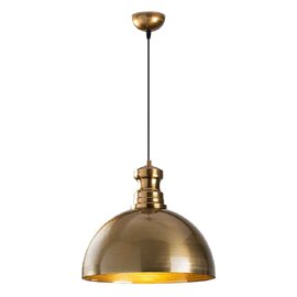 Berceste Metal Bowl Shape Ceiling Pendant Light in Gold