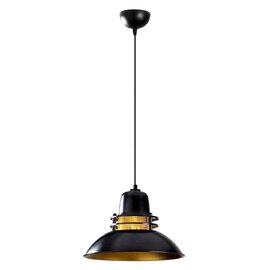 Berceste Metal Caged Ceiling Pendant Light in Black