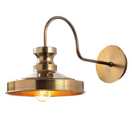 Berceste Metal Vintage Wall Lamp in Gold