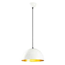 Berceste Small Bowl Metal Ceiling Pendant Light in White
