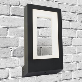 Berlin LED Outdoor Wall Light In Dark Grey