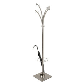 Berwyn Metal Coat Stand In Stainless Steel Look