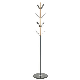 Bessemer Metal Coat Stand With Marble Base In Anthracite Natural