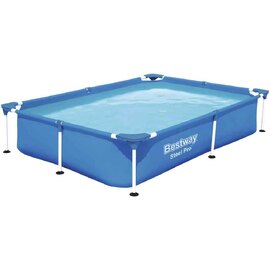 Bestway Pro Swimming Pool With Steel Frame 221x150x43cm In Blue