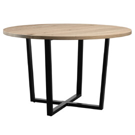 Bethany Large Wooden Dining Table In Rustic White