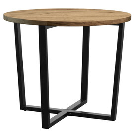 Bethany Small Wooden Dining Table In Antique Rustic