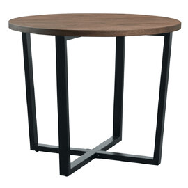 Bethany Small Wooden Dining Table In Rustic Smoked