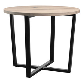 Bethany Small Wooden Dining Table In Rustic White