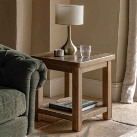 Bethesda Wooden Side Table In Natural