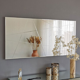 Bicdale Rectangular Glass Wall Mirror with MDF Frame