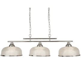 Bistro II 3 Light Ceiling Bar In Satin Silver