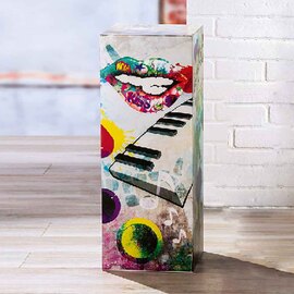 Bolivia Metal Decorative Pillar In Multicolored