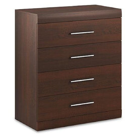 Bordon Wooden Chest Of 4 Drawers In Chocolate Oak