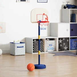 Brevard PE Kids Adjustable Basketball Hoop And Ball Set - Multicolour