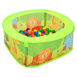 Brevard Polyester Multicolour Kids Ball Pool With 50 Balls