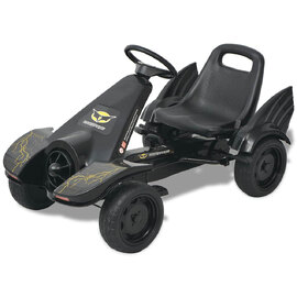 Buckeye Kids Pedal Go-Kart With Adjustable Seat Comfort - Black