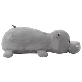 Bulverde Polyester Plush Hippo Cuddly Toy - Grey