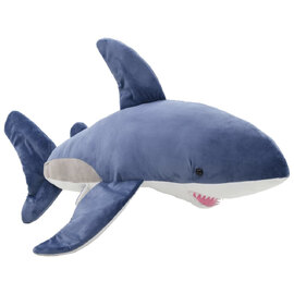 Bulverde Polyester Plush Shark Cuddly Toy - Blue And White