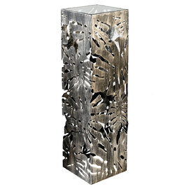Burleson Large Glass Metal Decorative Pillar In Bronze