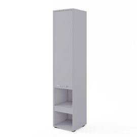 Cadott Wooden Storage Cabinet Tall With 1 Door In Matt Grey