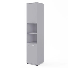 Cadott Wooden Storage Cabinet Tall With 2 Doors In Matt Grey