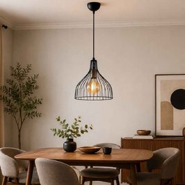 Cafu Metal Ceiling Pendant Light in Black and Antique