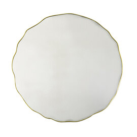 Calgary Glass Portrait Wall Mirror With Champagne Wooden Frame
