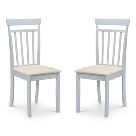 Calista Grey Wooden Dining Chairs in Pair