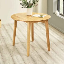 Calista Wooden Dropleaf Dining Table in Natural Oak