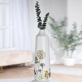 Camarillo Ceramic Set OF 2 Flower Cone Vases In White