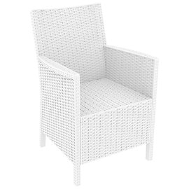 Camrose Rattan Outdoor Armchair In White