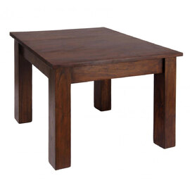 Candie Wooden Square Lamp Table In Dark Oak