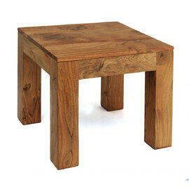 Candie Wooden Square Lamp Table In Light Oak