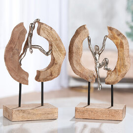 Carnation Aluminium Hang Around Sculpture In Natural