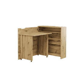 Carson 90cm Left Convertible Wooden Laptop Desk In Artisan Oak