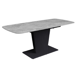 Castle Large Ceramic Extending Dining Table In Light Grey