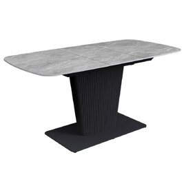 Castle Small Ceramic Extending Dining Table In Light Grey