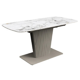 Castle Small Ceramic Extending Dining Table In White