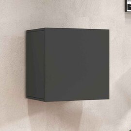 Centennial Wall Hung Wooden Storage Cabinet With 1 Door In Anthracite