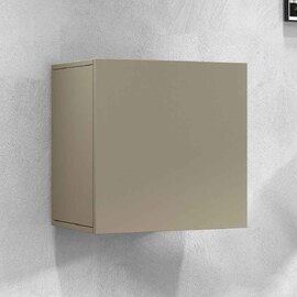 Centennial Wall Hung Wooden Storage Cabinet With 1 Door In Taupe