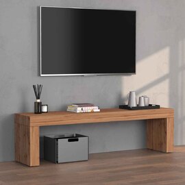 Centennial Wooden Rectangular TV Stand In Wotan Oak
