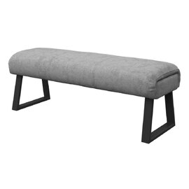 Cerritos Fabric Backless Dining Bench in Grey