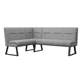 Cerritos Fabric Corner Dining Bench in Grey