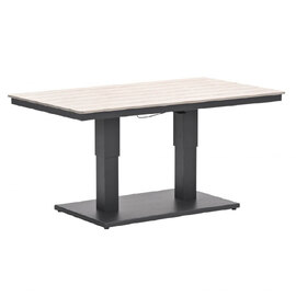 Chandler Wooden Garden Coffee To Dining Table In Light Brown