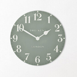 Chantilly Large Metal Mantel Clock In Seagrass