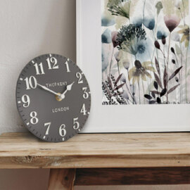 Chantilly Small Metal Mantel Clock In Dolphin