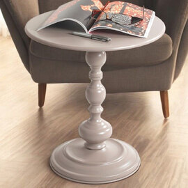 Chico Metal End Table In Grey