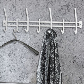 Chilliwack Metal Coat Rack In White