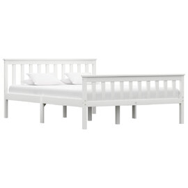 Chilliwack Wooden Double Bed In White