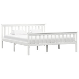 Chilliwack Wooden King Size Bed In White